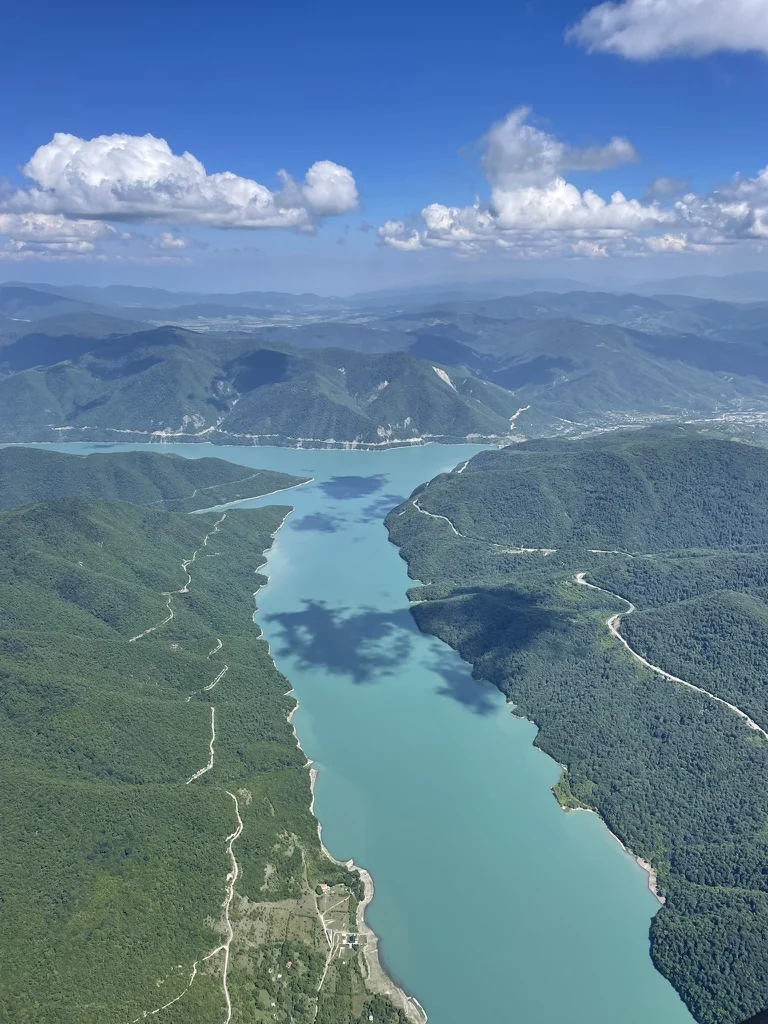 View while flying in Ananuri